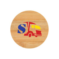 Discus Bamboo Bottle Opener Coaster