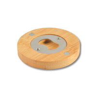 Discus Bamboo Bottle Opener Coaster