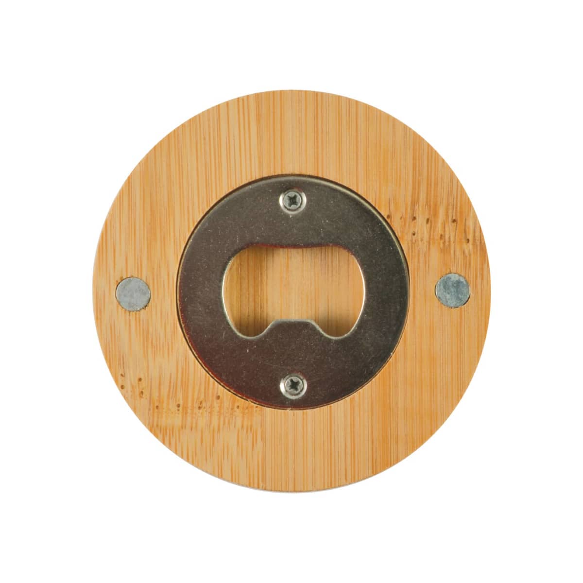 Discus Bamboo Bottle Opener Coaster