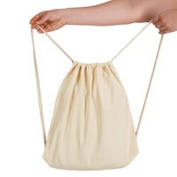 Calico Drawstring Library Backpack