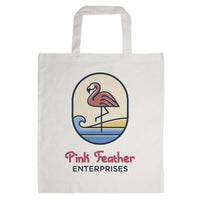 Coloured Cotton Short Handle Tote Bag