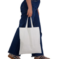 Coloured Cotton Short Handle Tote Bag