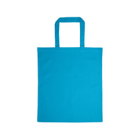 Coloured Cotton Short Handle Tote Bag