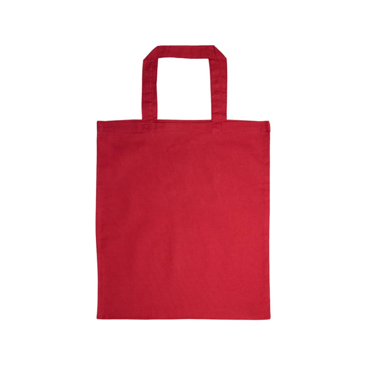 Coloured Cotton Short Handle Tote Bag