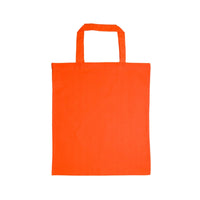 Coloured Cotton Short Handle Tote Bag
