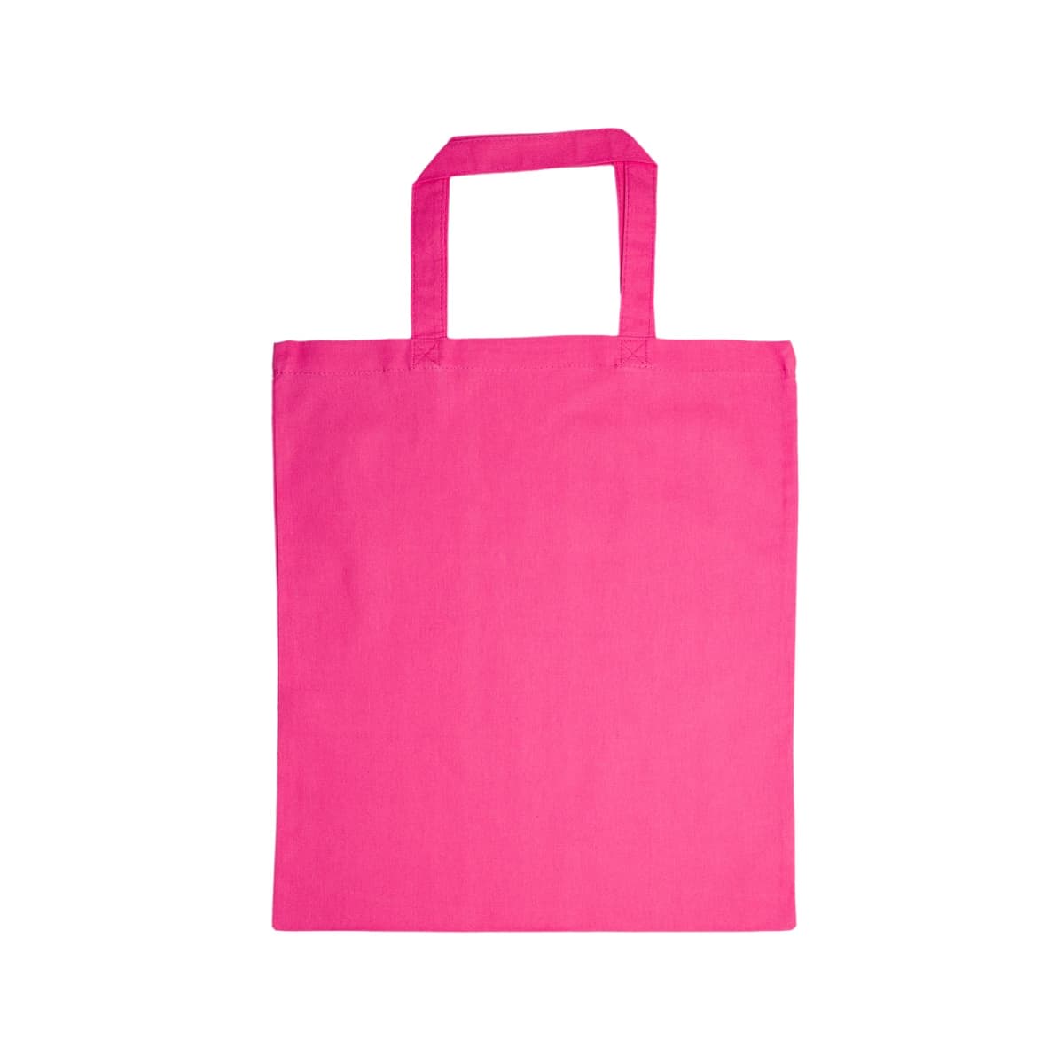 Coloured Cotton Short Handle Tote Bag