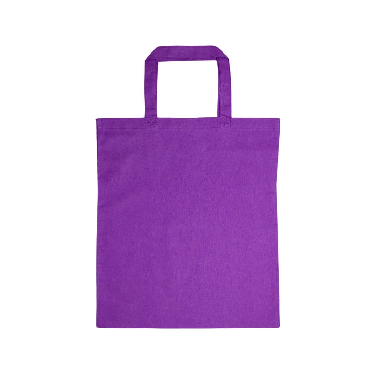 Coloured Cotton Short Handle Tote Bag