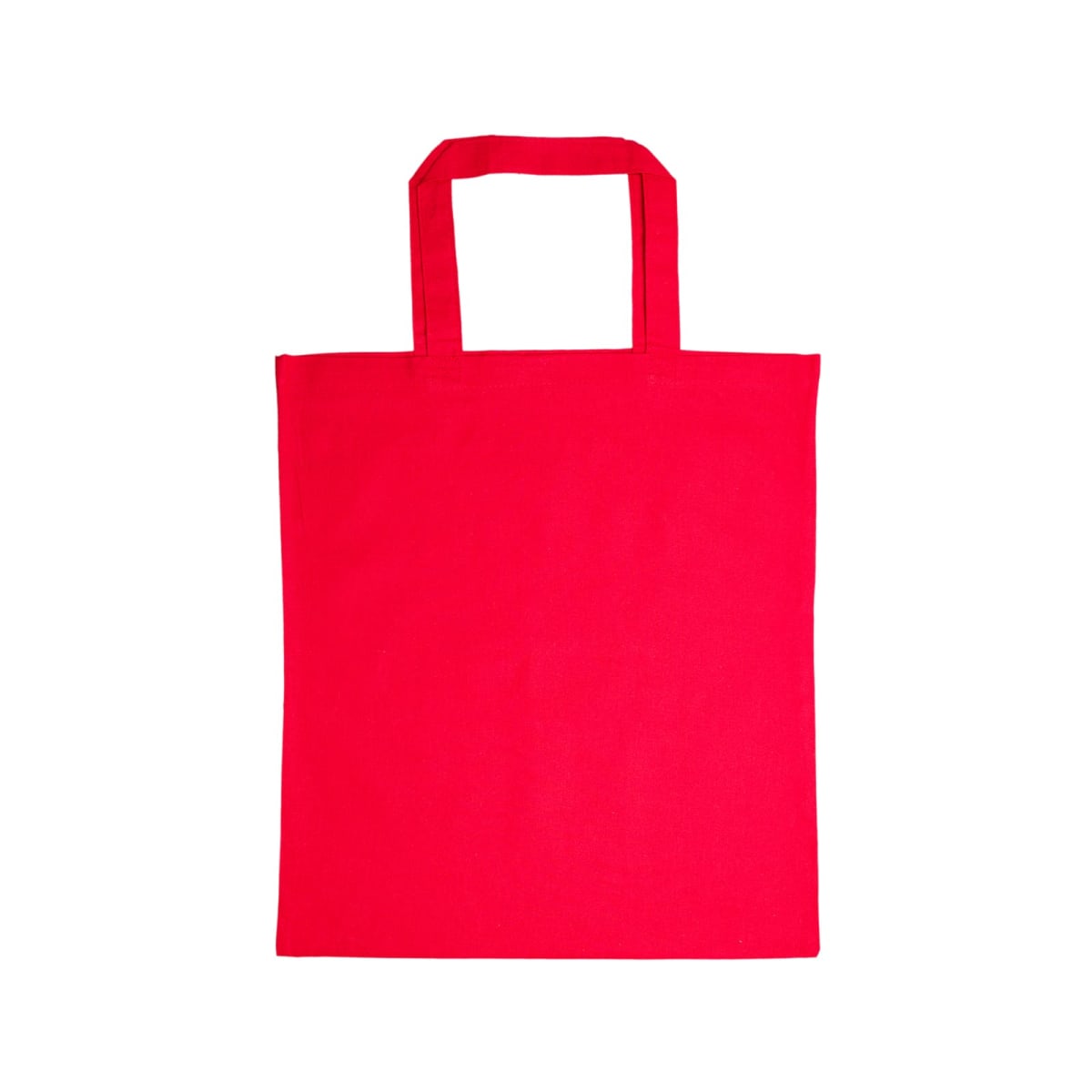 Coloured Cotton Short Handle Tote Bag