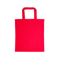 Coloured Cotton Short Handle Tote Bag