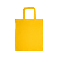 Coloured Cotton Short Handle Tote Bag