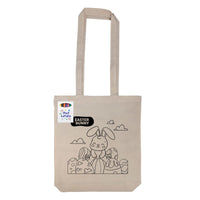 Get Crafty Folding Calico Bag and Crayons