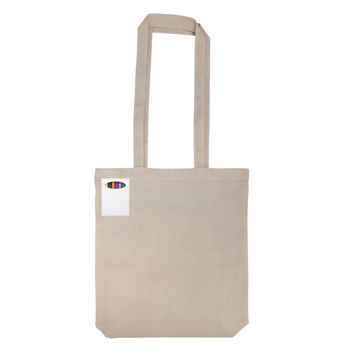 Get Crafty Folding Calico Bag and Crayons