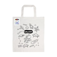 Colouring Short Handle Cotton Bag & Crayons
