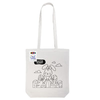 Colouring Long Handle Cotton Bag & Crayons