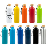Gelato Aluminium Bottle with Bamboo Lid