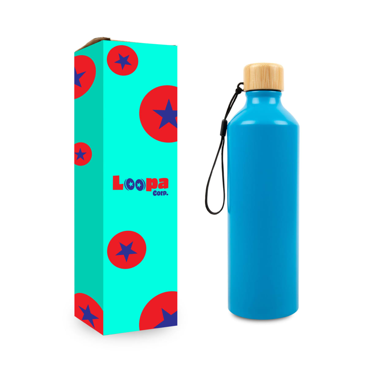 Gelato Aluminium Bottle with Bamboo Lid