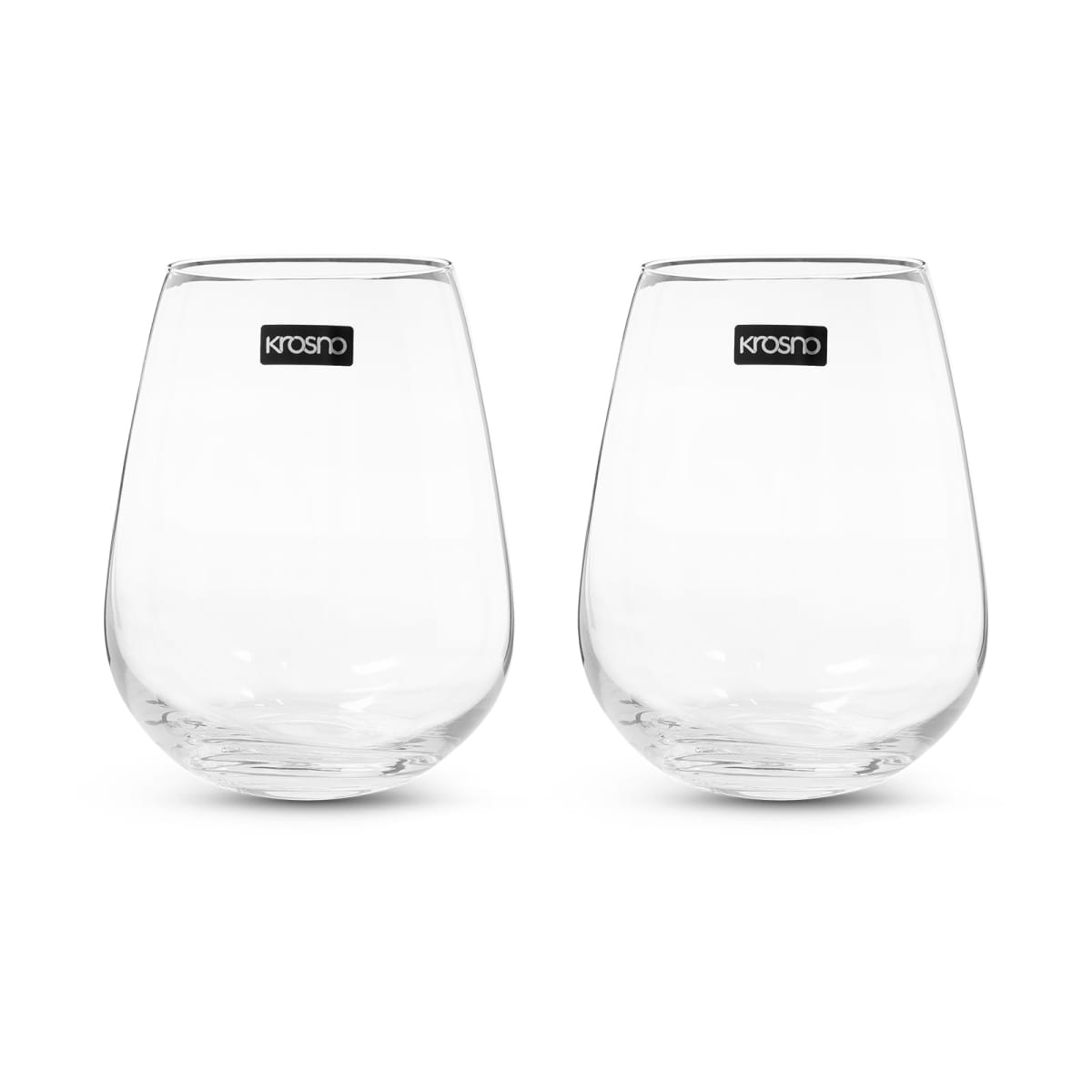 Krosno Duet Stemless Wine Glass Set