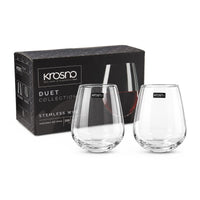 Krosno Duet Stemless Wine Glass Set