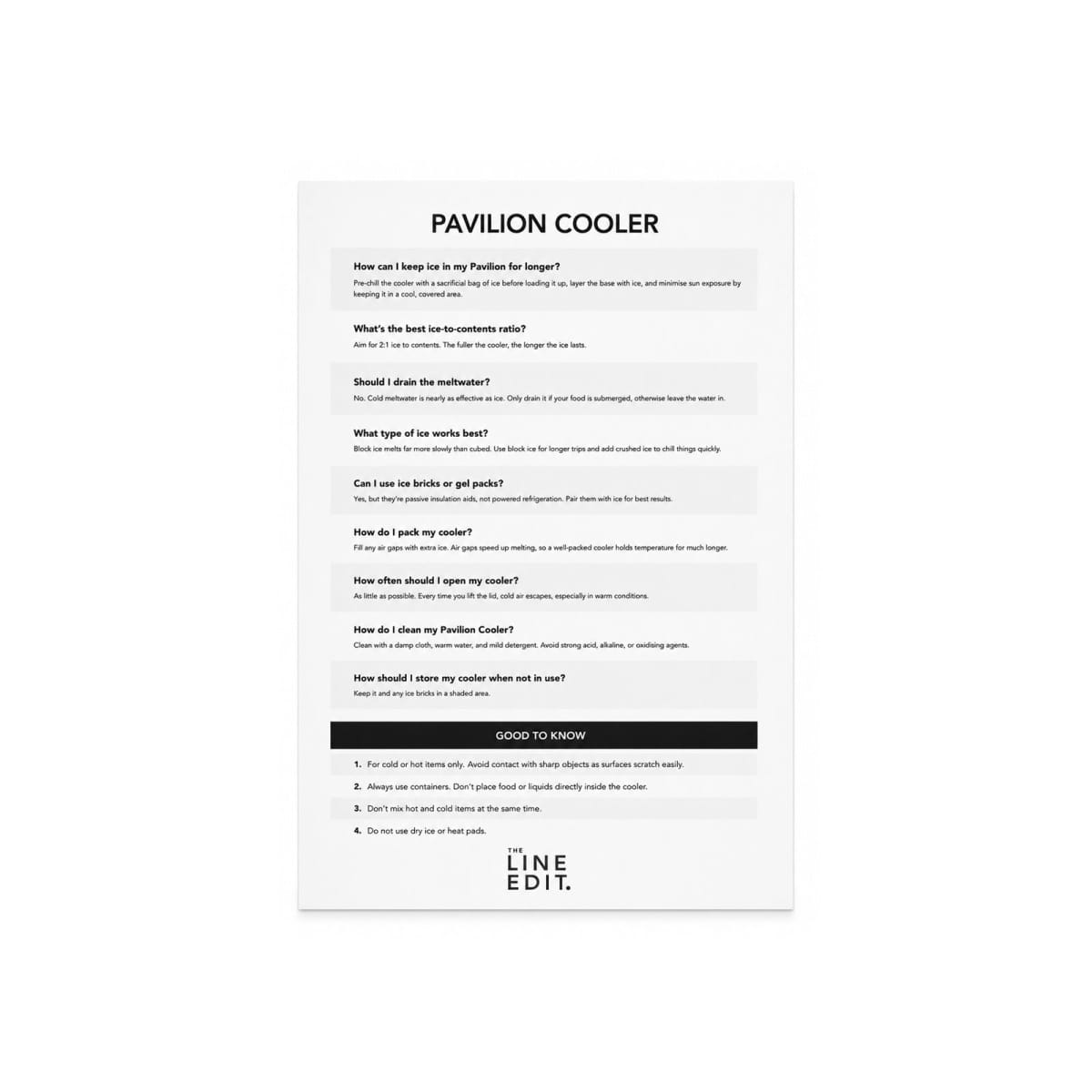 Pavilion Cooler by The Line Edit.