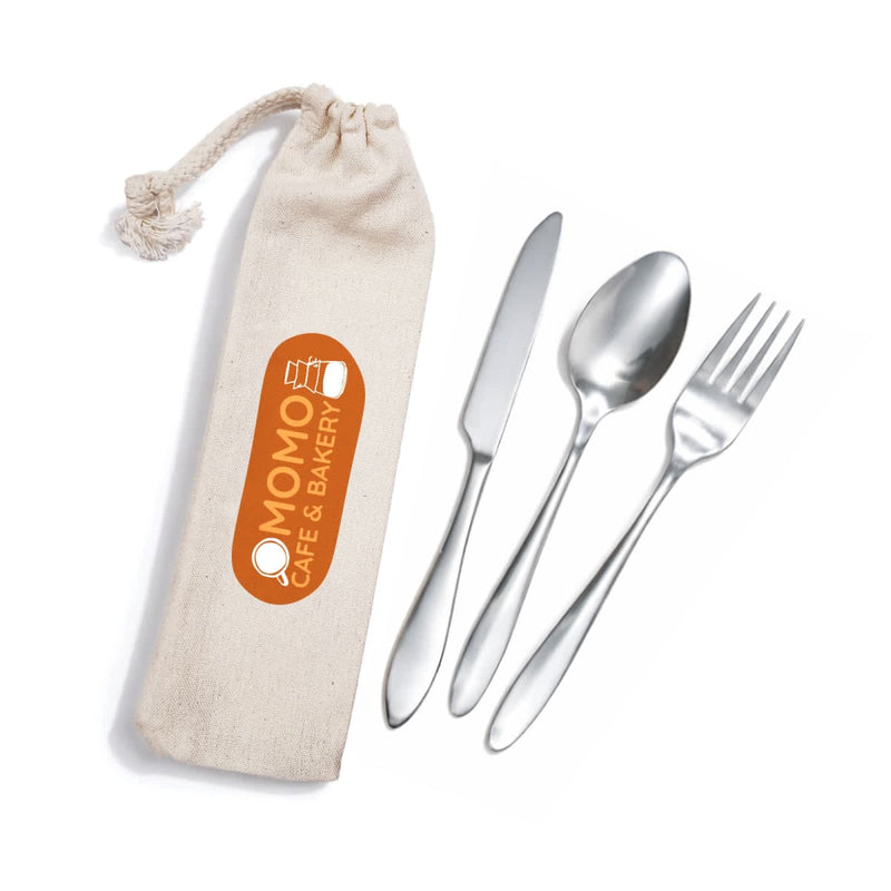Banquet Cutlery Set in Calico Pouch