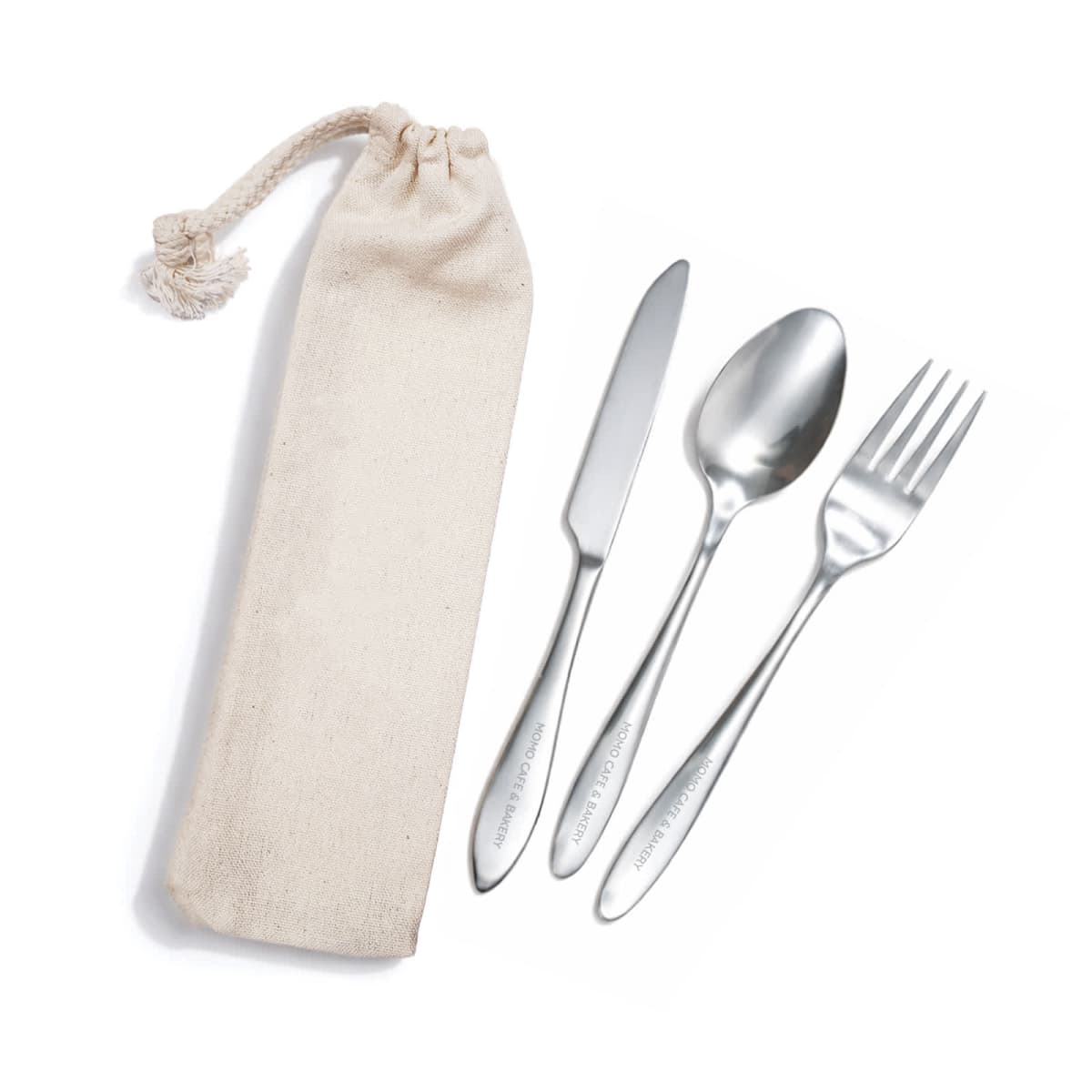 Banquet Cutlery Set in Calico Pouch