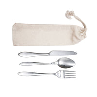 Banquet Cutlery Set in Calico Pouch