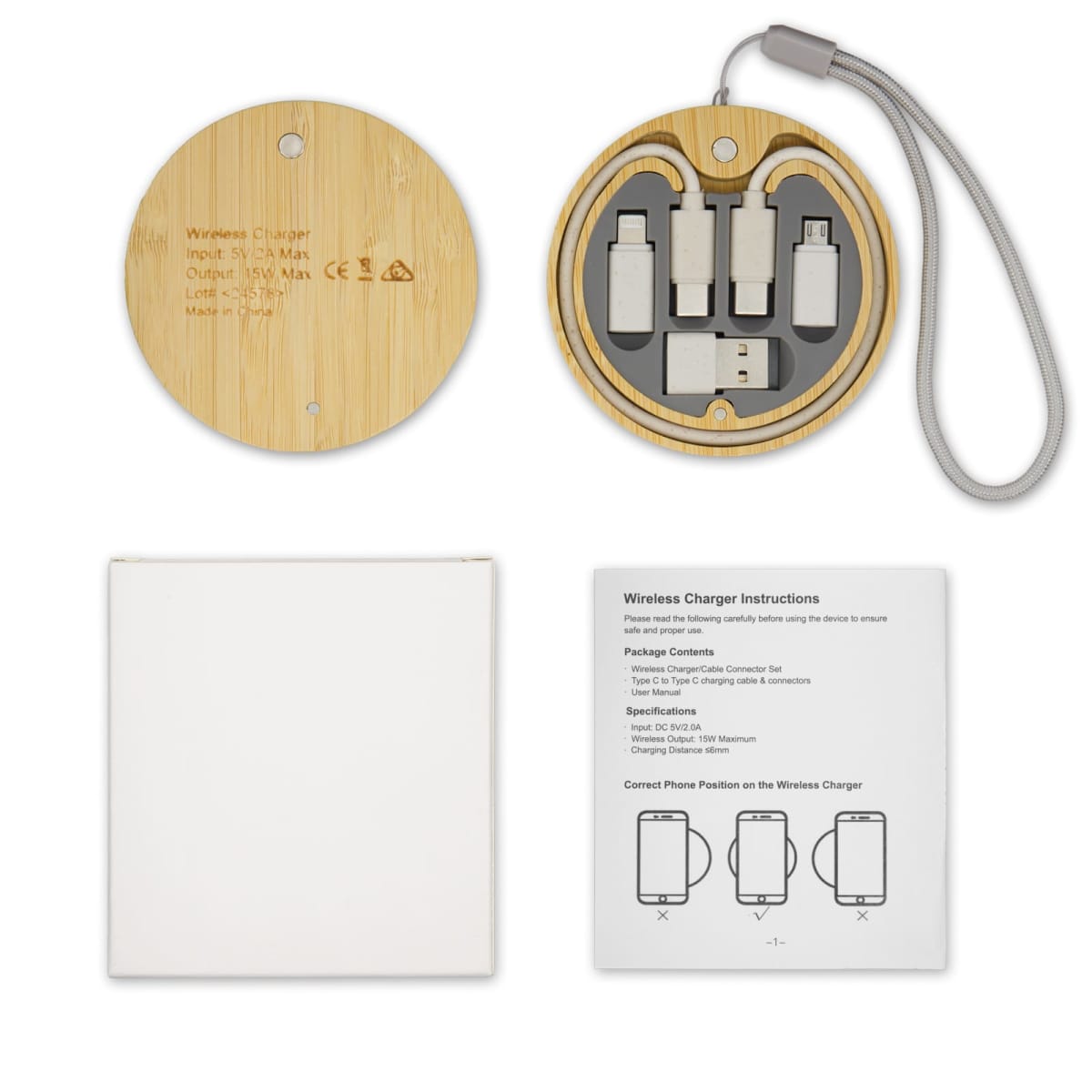 Reveal Circle Wireless Charger Set