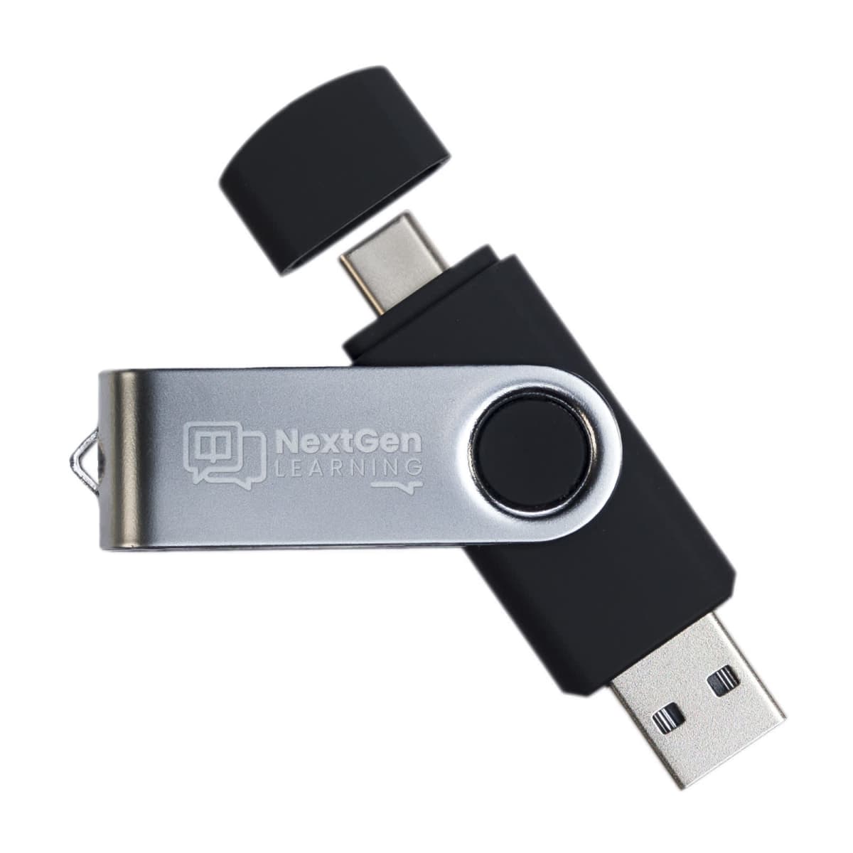 Swivel USB Flash Drive Dual 8GB