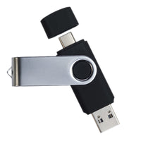 Swivel USB Flash Drive Dual 8GB