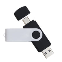 Swivel USB Flash Drive Dual 8GB