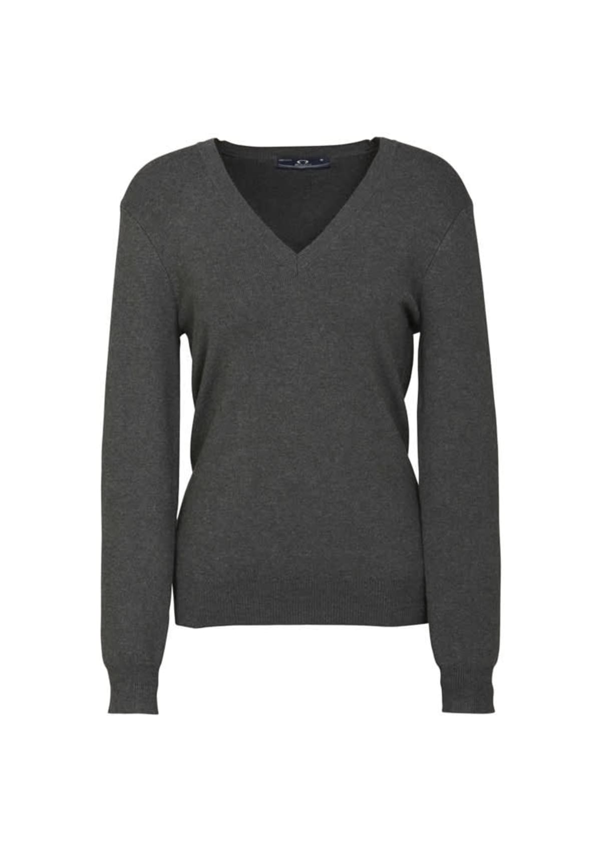 Womens V-Neck Knit Pullover