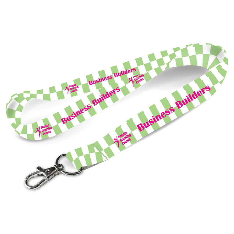 Pisces Smooth Lanyard Budget Full Colour - 20mm Polyester