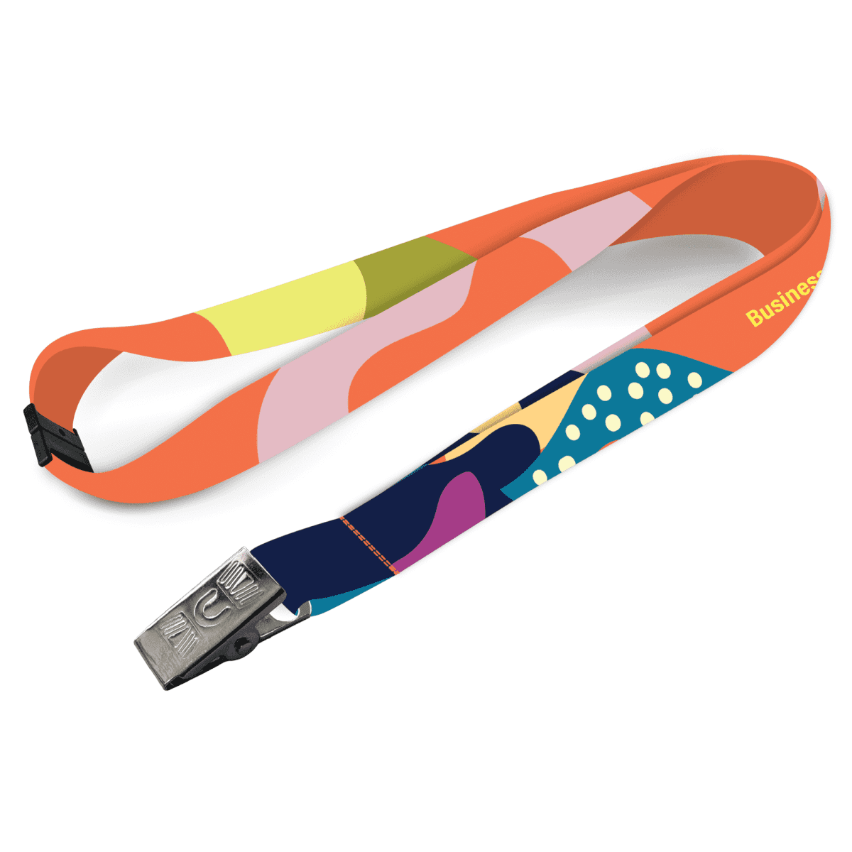 Pisces Smooth Lanyard Budget Full Colour with Breakaway