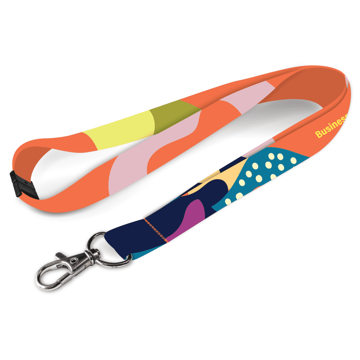 Pisces Smooth Lanyard Budget Full Colour with Breakaway