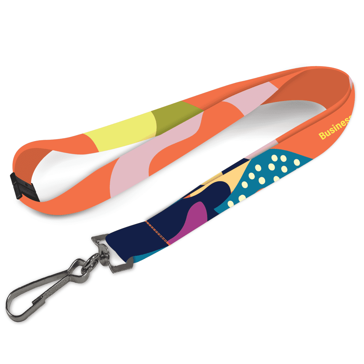 Pisces Smooth Lanyard Budget Full Colour with Breakaway