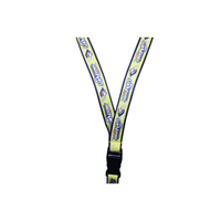 Lanyard 15mm Satin Sublimated and stitched on to 20mm Thick Polyester