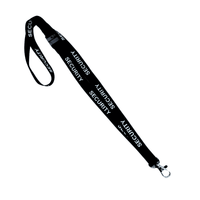 Pre-Printed 15mm SECURITY Lanyard - Carabiner and Breakaway