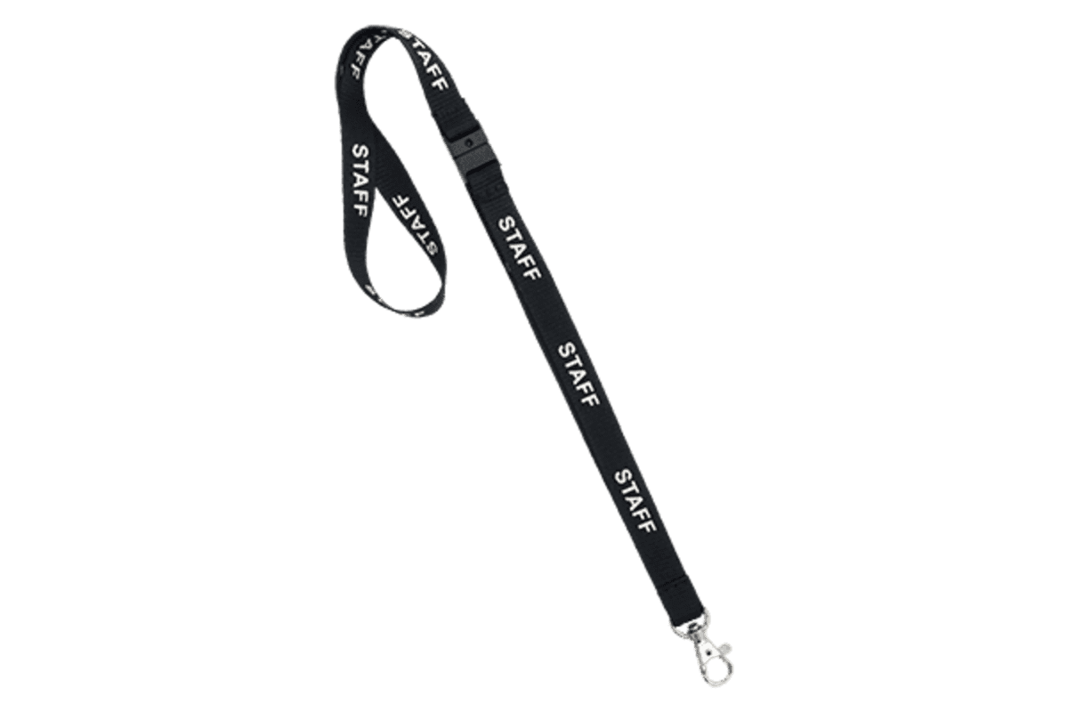 Pre-Printed 15mm STAFF Lanyard
