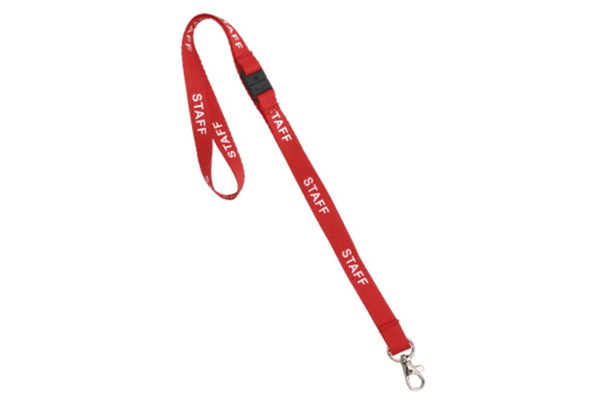 Pre-Printed 15mm VISITOR Lanyard
