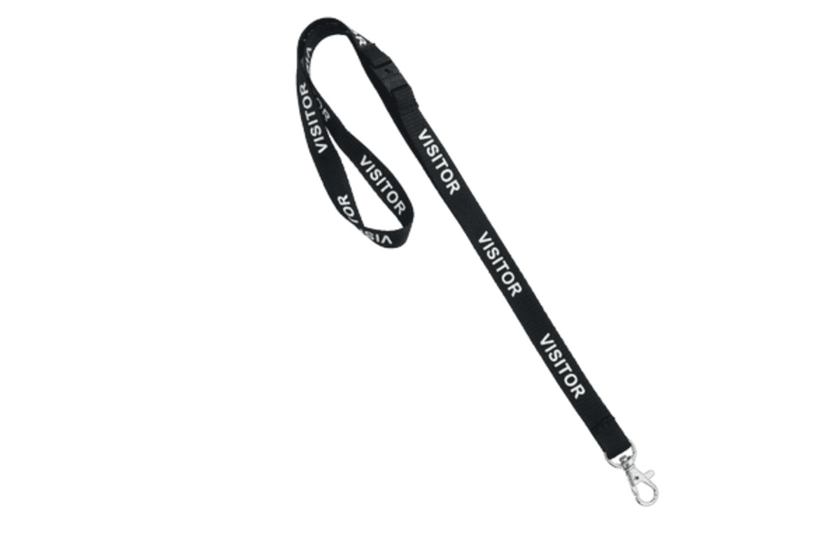 Pre-Printed 15mm VISITOR Lanyard