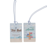 Bamboo Luggage Tag 85.5 x 54mm Slotted