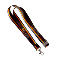 Virgo Plain Silky Smooth Lanyard with Carabiner and Breakaway - 20mm rPET