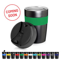 Eco Coffee Cup Stainless Double Wall Cup2Go Carbon Fibre 375ml