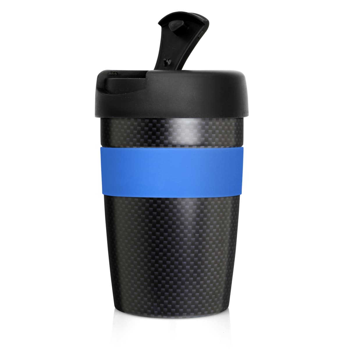 Eco Coffee Cup Stainless Double Wall Cup2Go Carbon Fibre 375ml