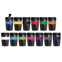 Eco Coffee Cup Stainless Double Wall Cup2Go Carbon Fibre 375ml