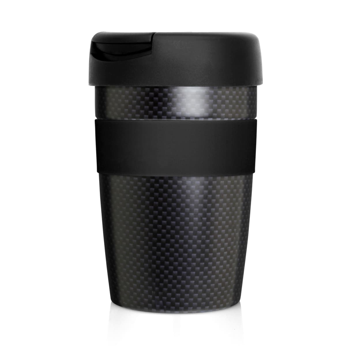 Eco Coffee Cup Stainless Double Wall Cup2Go Carbon Fibre 375ml