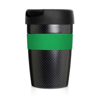 Eco Coffee Cup Stainless Double Wall Cup2Go Carbon Fibre 375ml