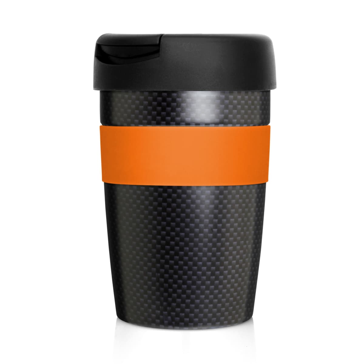 Eco Coffee Cup Stainless Double Wall Cup2Go Carbon Fibre 375ml