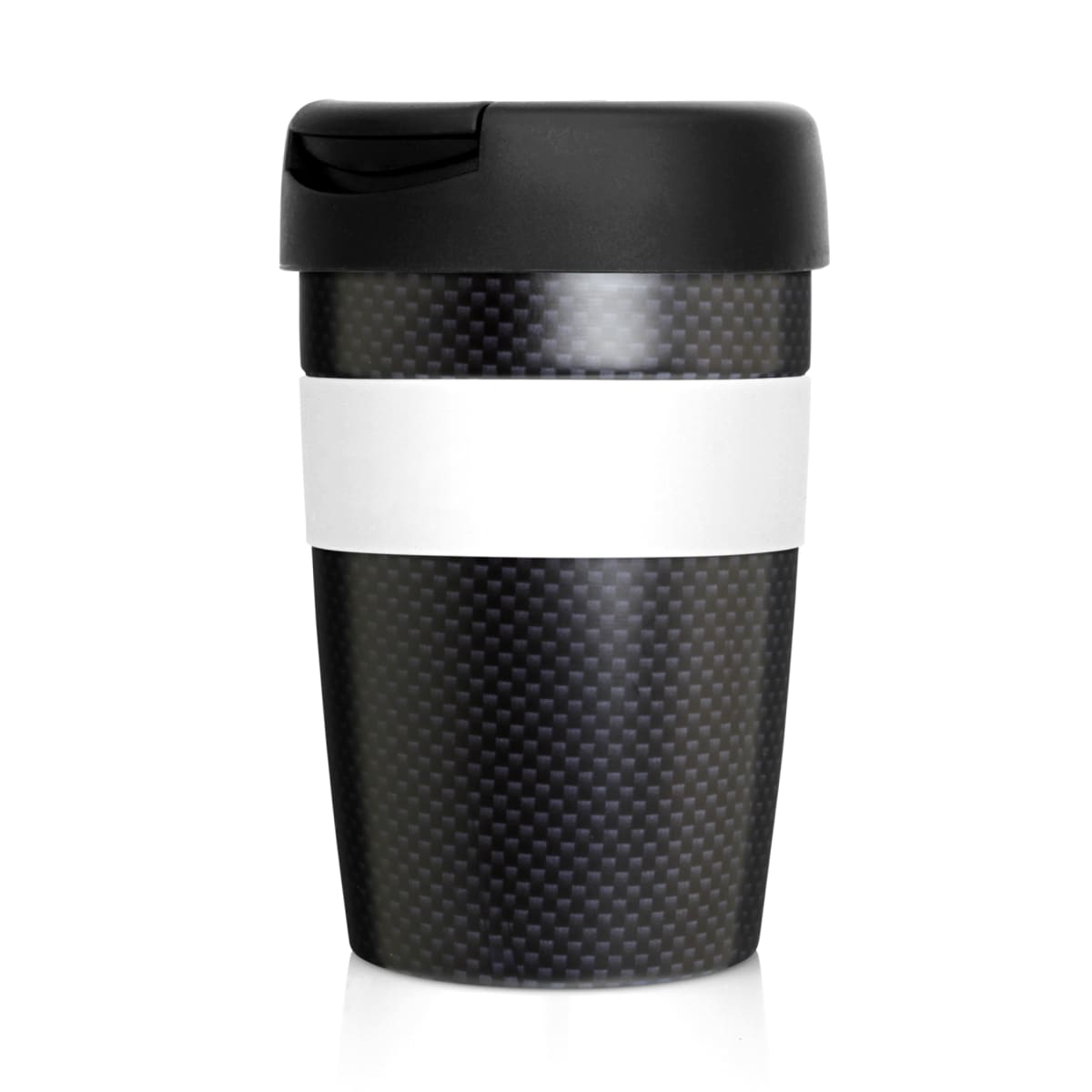 Eco Coffee Cup Stainless Double Wall Cup2Go Carbon Fibre 375ml