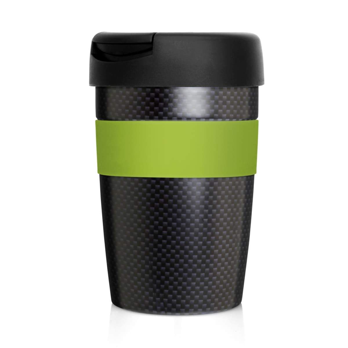 Eco Coffee Cup Stainless Double Wall Cup2Go Carbon Fibre 375ml